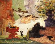 Paul Cezanne A Modern Olympia oil painting artist